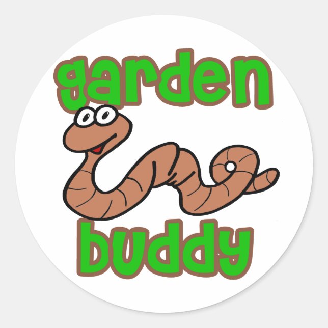 Garden Buddy Classic Round Sticker (Front)