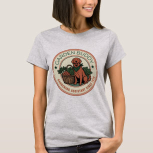 Garden Buddy Golden Retriever Custom Year T-Shirt