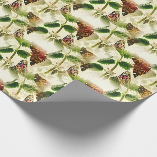 Garden Butterflies  Wrapping Paper (Corner)