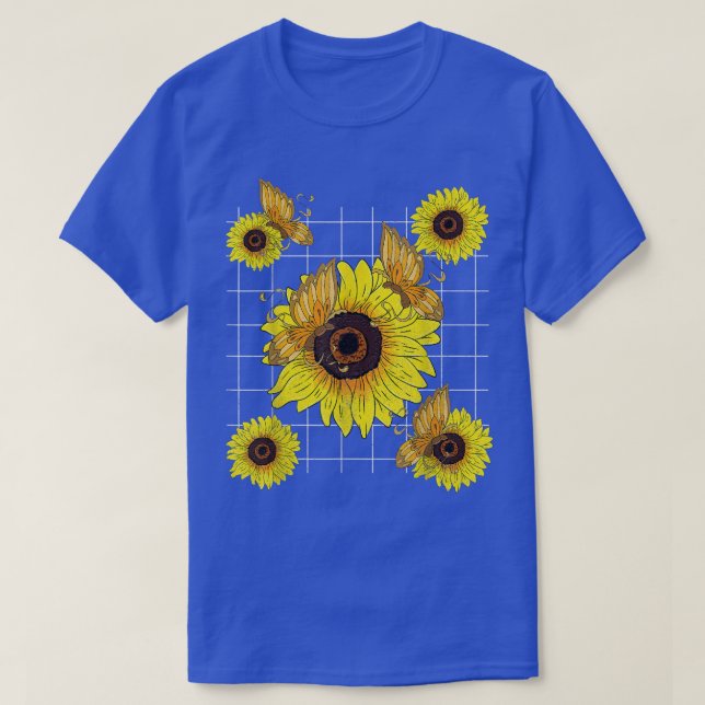 Garden Butterfly Hippie Flower Blossoms Sunshine S T-Shirt (Design Front)