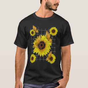 Garden Butterfly Hippie Flower Blossoms Sunshine S T-Shirt