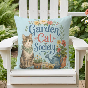 Garden Cat Society Cottagecore Florals Cushion