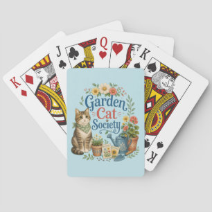 Garden Cat Society Cottagecore Florals Playing Cards