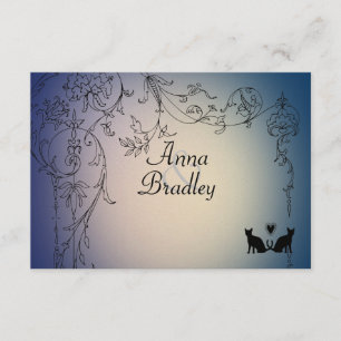 Garden Cats RSVP with envelopes