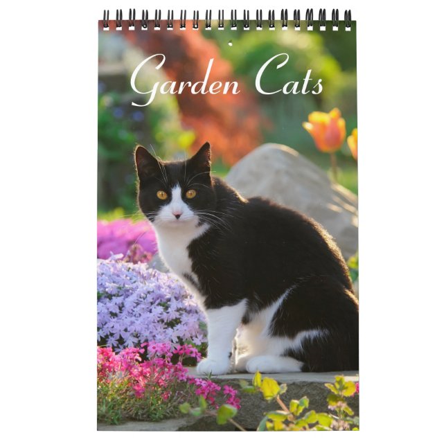 Garden Cats - size small Calendar (Cover)