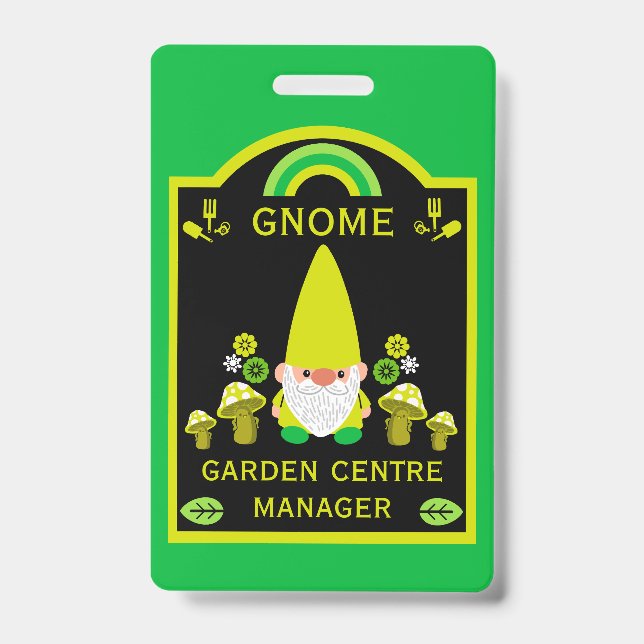 Garden Centre Gnome ID Badge (Front)