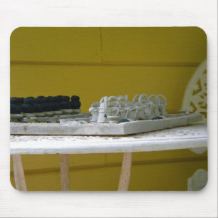 Garden Checkers Mousepad