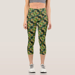 Garden Cherry Tomatoes Abstract Nature         Capri Leggings