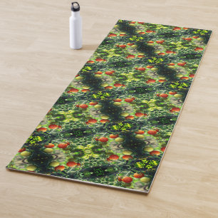 Garden Cherry Tomatoes Abstract Nature Yoga Mat