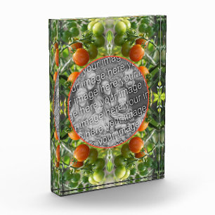 Garden Cherry Tomatoes Frame Add Your Own Photo Block