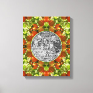 Garden Cherry Tomatoes Frame Create Your Own Photo Canvas Print