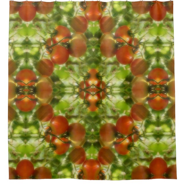Garden Cherry Tomatoes Nature Abstract     Shower Curtain (Front)