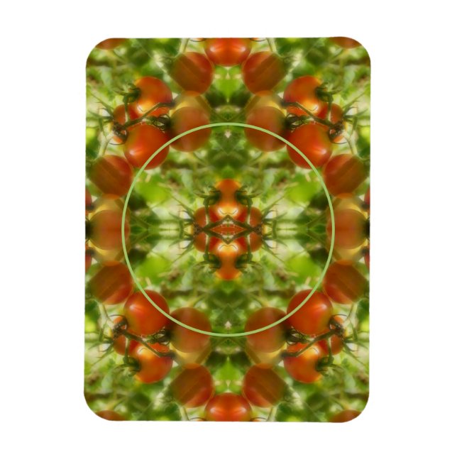 Garden Cherry Tomatoes Nature Add Your Own Photo Magnet (Vertical)