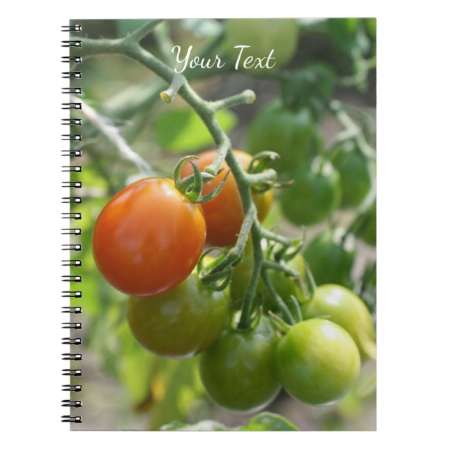 Garden Cherry Tomatoes Nature   Notebook (Front)