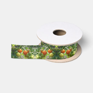 Garden Cherry Tomatoes Nature Satin Ribbon