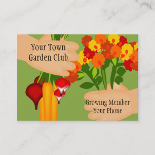 Garden Club Business Card