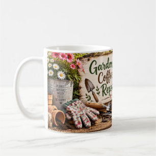 Garden Coffee Repeat Gardening Mug