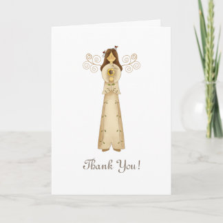 Garden Collection · Angel with Flower Thank You Card