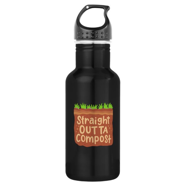 Garden Compost Gift 532 Ml Water Bottle (Front)