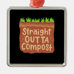Garden Compost Gift Metal Ornament