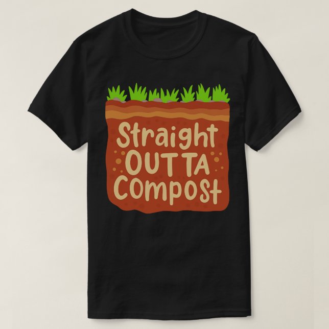 Garden Compost Gift T-Shirt (Design Front)