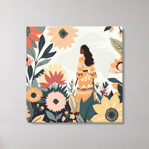 Garden Contemplation Canvas Print