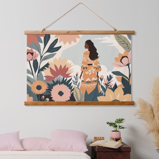 Garden Contemplation Hanging Tapestry (Bedroom)