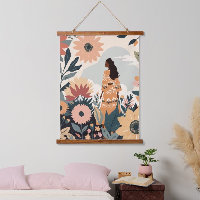 Garden Contemplation Hanging Tapestry (Bedroom)