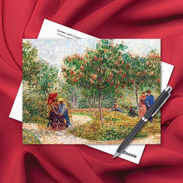 Garden Courting Couples Vincent van Gogh Postcard (Creator Uploaded)