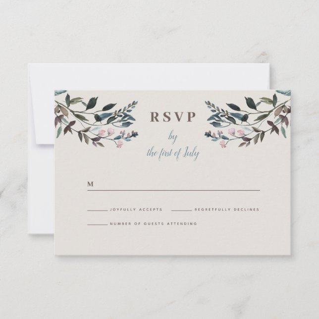 Garden Crest | Eggshell | Response Wedding (Front)