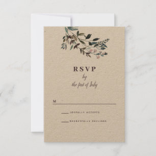 Garden Crest   Rustic Floral Wedding Response