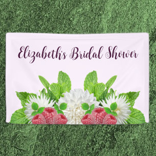 Garden Dahlia Bridal Shower Banner