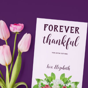 Garden Dahlia Bridal Shower Thank You Card