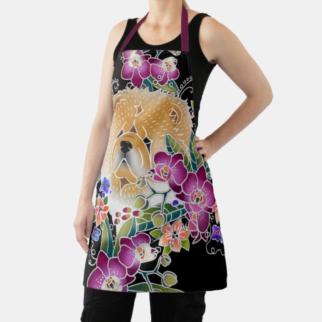 GARDEN DANCE  Chow All-Over Print Apron (Insitu)