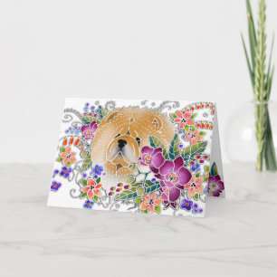 GARDEN DANCE Chow -  Art cards by Sandra Miller