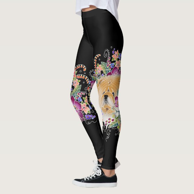 GARDEN DANCE CHOW - Art is  BOOT HIGH  leggings (Left)