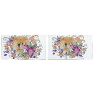 GARDEN DANCE CHOW - KING pillowcase set of 2