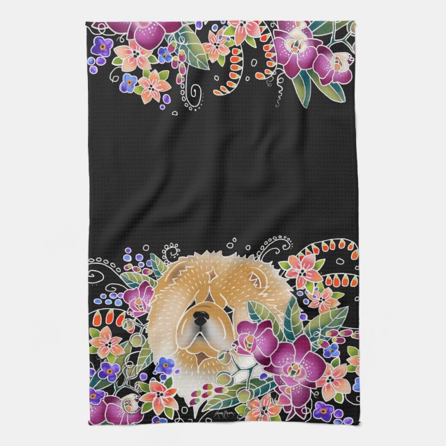 GARDEN DANCE CHOW - Kitchen towels (Vertical)