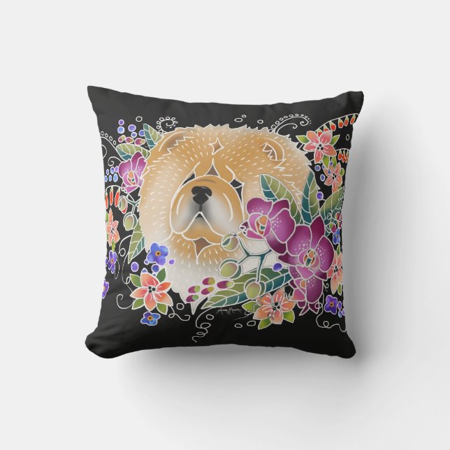 GARDEN DANCE CHOW - Pillow choose indoor/outdoor (Front)
