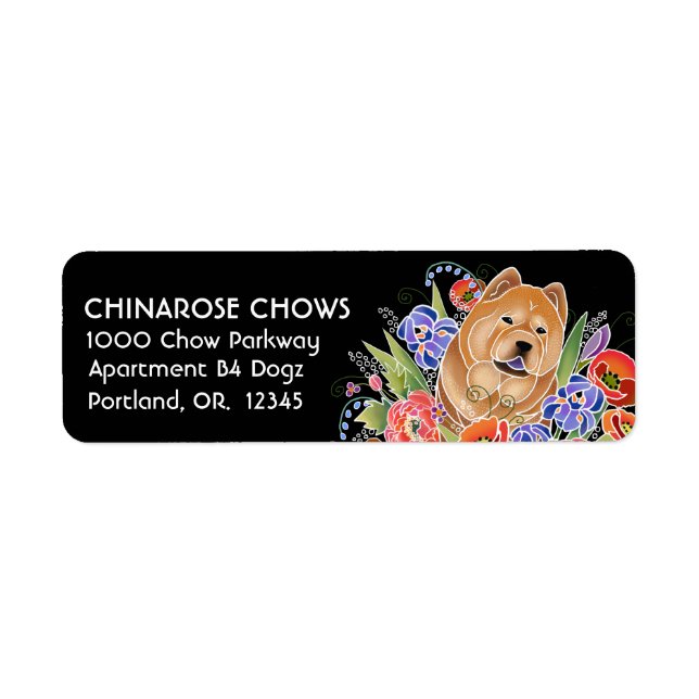GARDEN DANCE CHOW - Return Address Labels Customiz (Front)