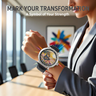 Garden Dawn" - Vibrant Butterfly & Floral  Watch