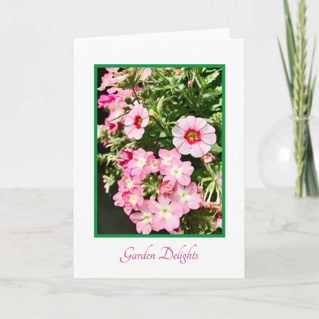Garden Delights Blank Greeting Card (Front)