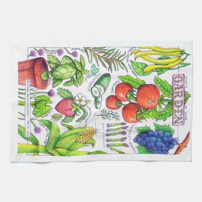 Garden Design - Kitchen Towel (Horizontal)