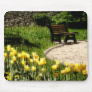 Garden digital effect of style "impression" mouse pad