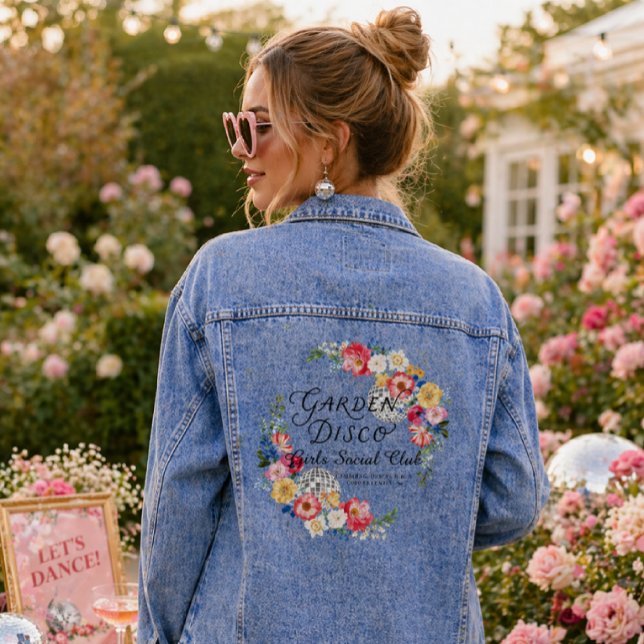 Garden Disco | Bachelorette Bridesmaid  Denim Jacket (Creator Uploaded)