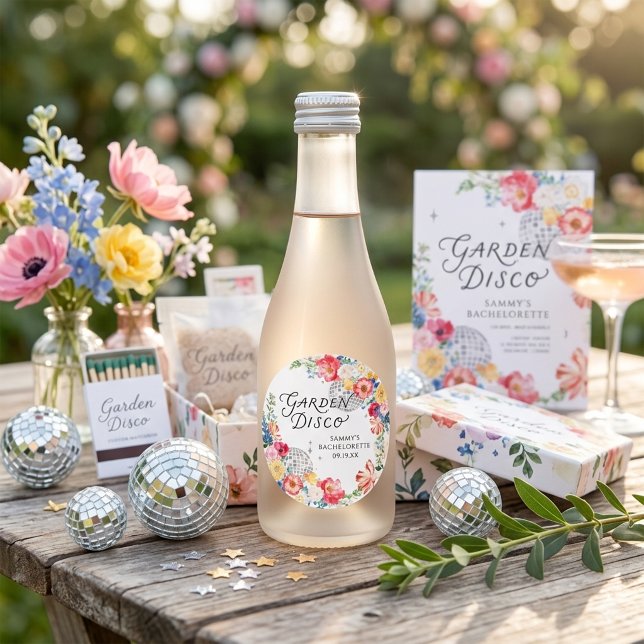 Garden Disco Bachelorette Favour Stickers (Creator Uploaded)