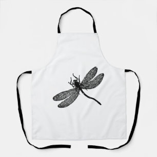 Garden Dragonfly Print Gift Tee Apron