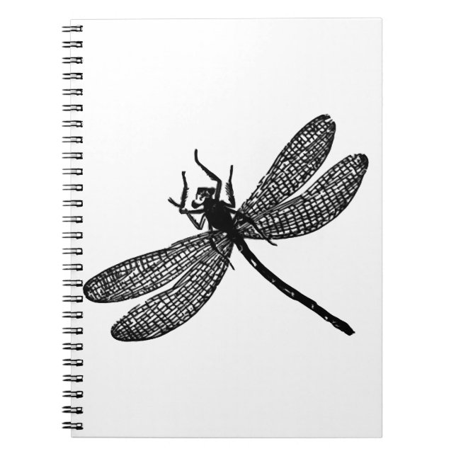 Garden Dragonfly Print Gift Tee Notebook (Front)