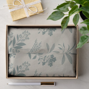 Garden Dream Elegant Botanical Silhouette - beige Tissue Paper