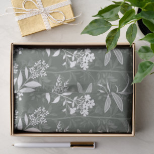 Garden Dream Elegant Botanicals - forest green Tissue Paper